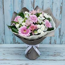 Букет цветов из:  Герберы, Альстромерии и Хризантемы #REPLACE_PRED# Куйбышево Ростовская область