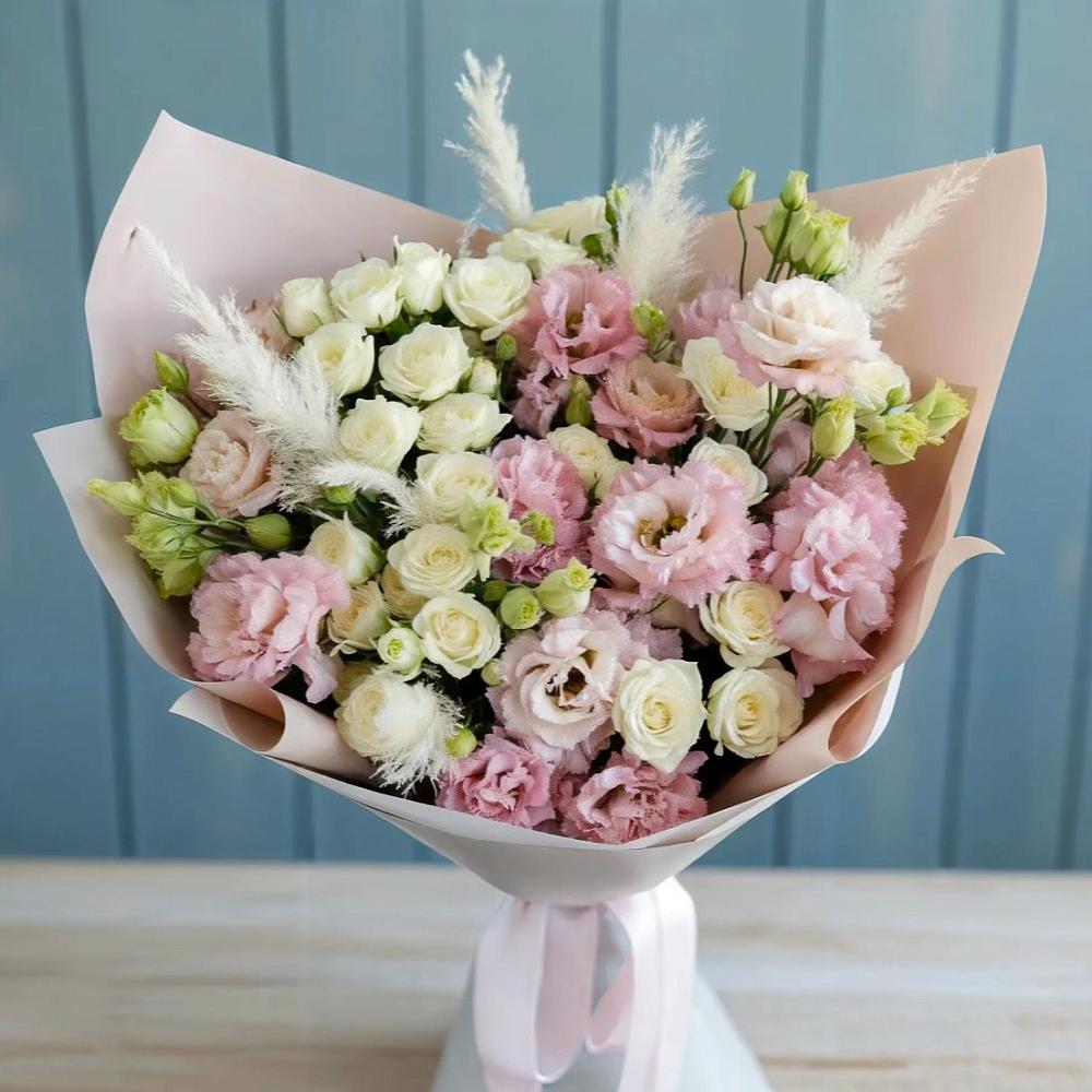 Букет цветов из: Альстромерии и Розы в Куйбышево Ростовская область