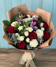 Букет цветов из:  Розы и Альстромерии в Куйбышево Ростовская область
