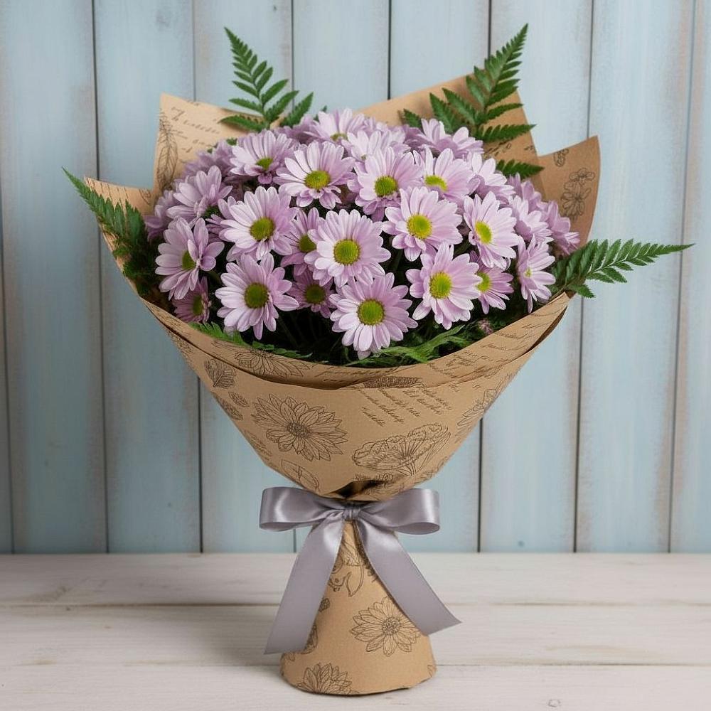 Букет цветов из: Хризантемы в Куйбышево Ростовская область