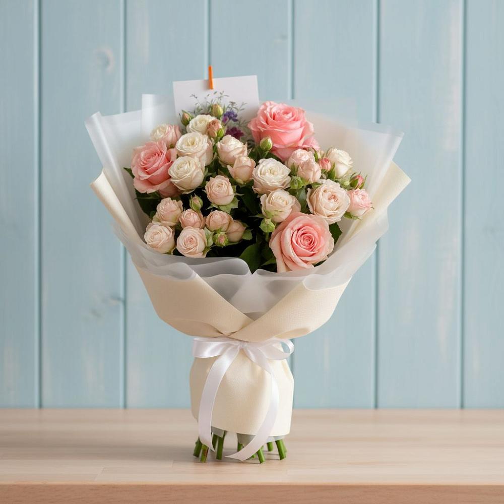 Букет цветов из: Розы в Куйбышево Ростовская область