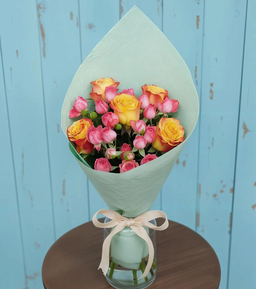 Букет цветов из: Розы в Куйбышево Ростовская область