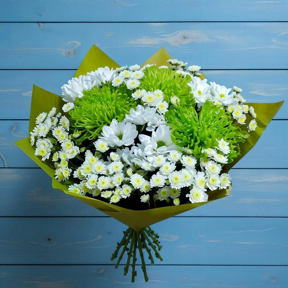 Букет цветов из: Хризантемы в Куйбышево Ростовская область