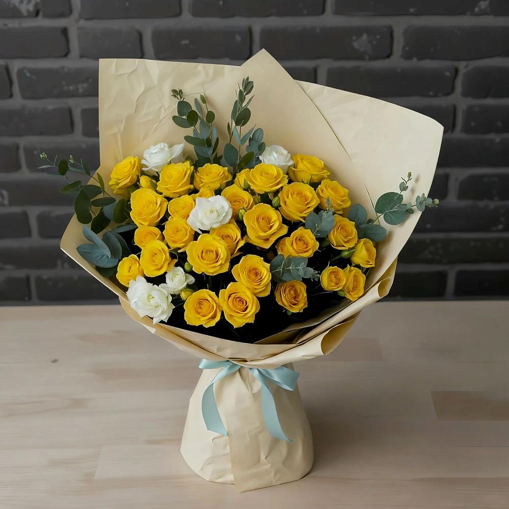 Букет цветов из: Розы в Куйбышево Ростовская область